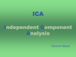 Independent Component Analysis - Babeș