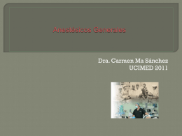 Anestesicos generales - Blog 6 Semestre UCIMED II-2011