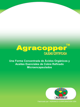 Diapositiva 1 - Agranco Corp. U.S.A.
