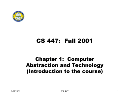CS 447 - University of South Carolina