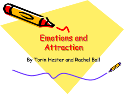 Emotions and Attraction