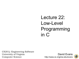 Low-Level Programming in C