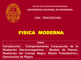 FISICA MODERNA - Ing. Jorge Cosco Grimaney | Temas de …