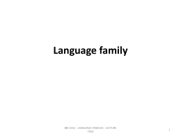 Language family - Universiti Putra Malaysia