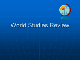 World Studies Review