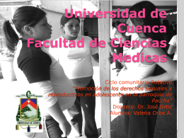 Universidad de Cuenca Facultad de Ciencias Medicas