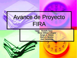 Avance de Proyecto FIRA