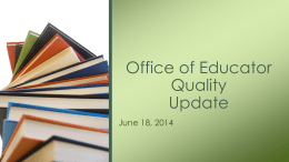June 18, 2014 - Mississippi Department of Education