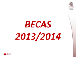 BECAS 2013/2014