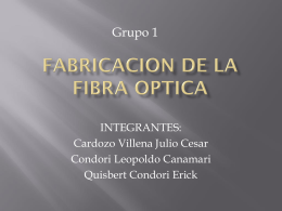 FABRICACION DE LA FIBRA OPTICA