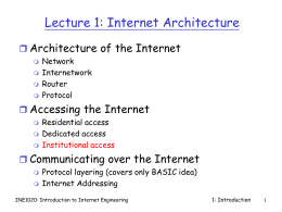 INE1020 Lecture Notes