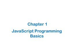 Introduction to JavaScript Programming With XML and …