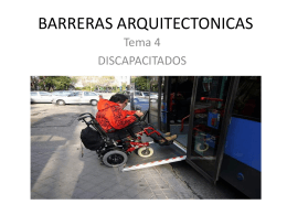 BARRERAS ARQUITECTONICAS