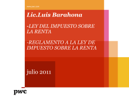 Lic.Luis Barahona-LEY DEL IMPUESTO SOBRE LA RENTA