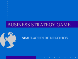 BUSINESS STRATEGY GAME