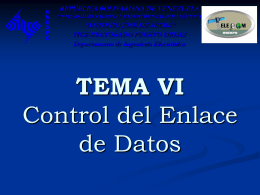 TEMA VII Control del Enlace de Datos