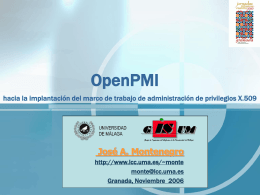 OpenPMI - RedIRIS - Welcome to RedIRIS