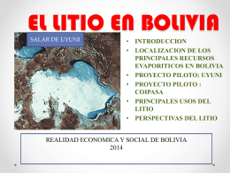 el litio en Bolivia