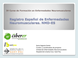 Bases de datos de Enfermedades Neuromusculares NMD-ES