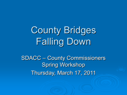 County Bridges are Falling Down