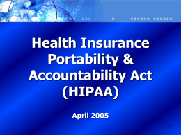 What is HIPAA? - University of California