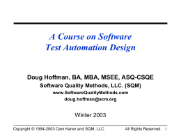 Software Test Automation Design - Digi-ED