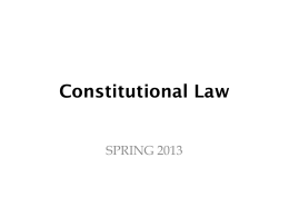 Constitutional Law - University of Houston–Victoria