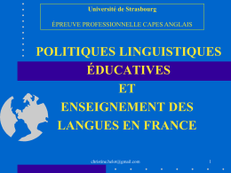 Language Education and/or Language Learning in French