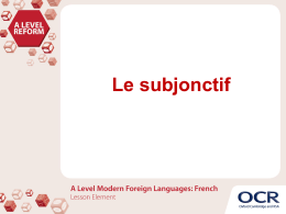 A Level Modern Foreign Languages: French