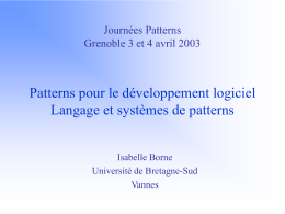 Pattern Language Pattern Catalogs and Systems