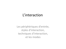 L’interaction