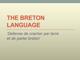 The Breton Language - University of Ottawa