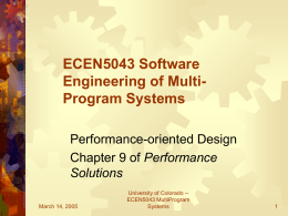 ECEN5043 Software Engineering of Multi