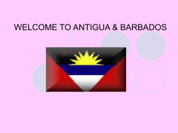 WELCOME TO ANTIGUA & BARBADOS