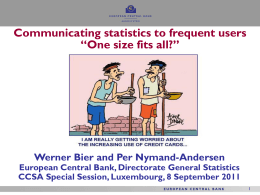Communication of statistics