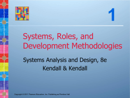 Assuming the Role of the Systems Analyst