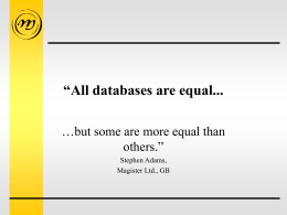 All databases are equal