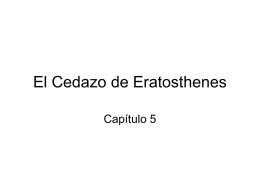 La Tamiz de Eratosthenes