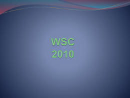 WSC 2010 - NA Colorado Region