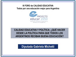 Diapositiva 1 - Proyecto Educar 2050