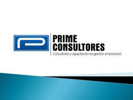 Diapositiva 1 - Prime Consultores