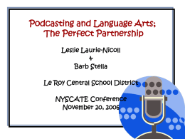 Podcasting 101 - Le Roy Central Schools