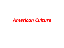 American Culture - Shandong University