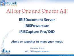 All for One and One for All! - I.R.I.S.