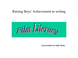 Raising Boys’ Achievement in Writing