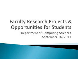 Faculty Research - Villanova University