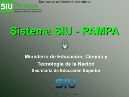 Sistema SIU - PAMPA 2000