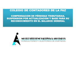 Diapositiva 1 - Colegio de Contadores de La Paz