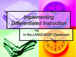 Preschool PowerPoint - LANGUAGE! Intensive Reading