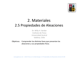 2. Materiales 2.5 Aleaciones